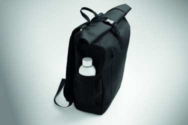 Logo trade promotional items image of: Rolltop laptop rucksack 600D