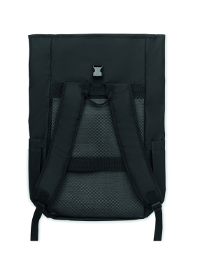 Logotrade promotional merchandise image of: Rolltop laptop rucksack 600D
