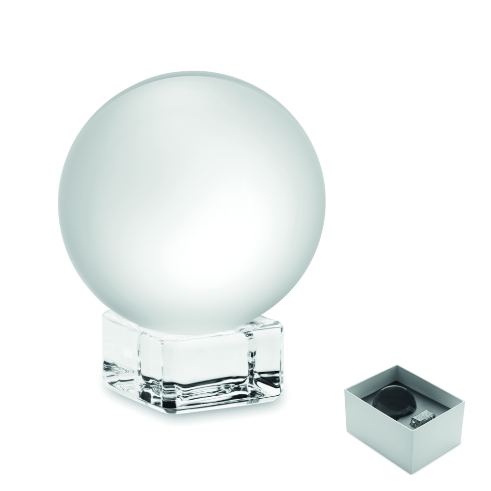 Logo trade promotional products image of: Glass round award