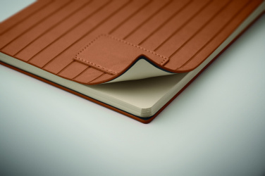Logo trade promotional item photo of: A5 notebook in smokey PU
