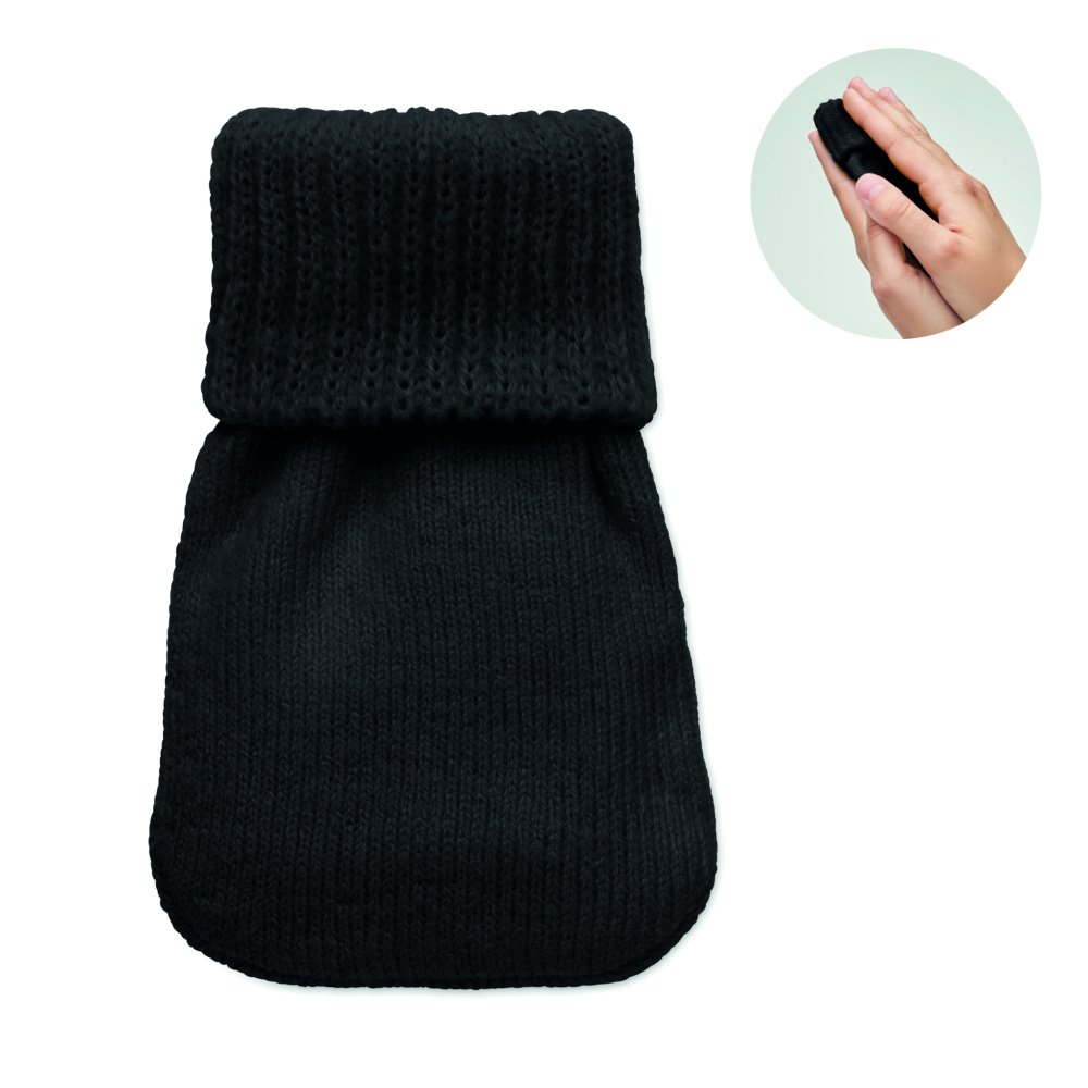 Logo trade advertising products picture of: Hand warmer knitted polyester