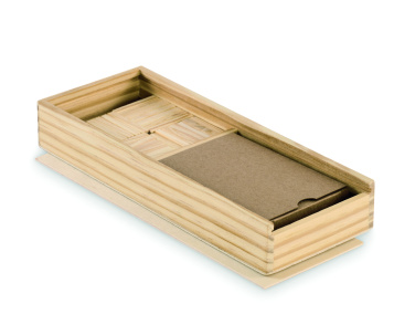 Logo trade promotional item photo of: Domino and cards set