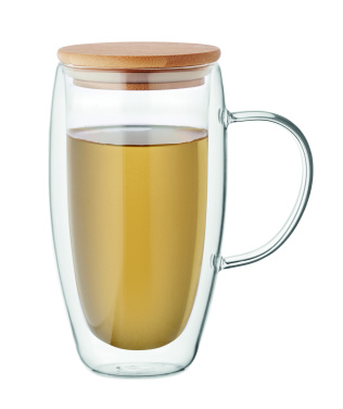 Logotrade business gifts photo of: Double wall glass mug 450ml