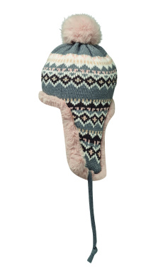 Logo trade promotional merchandise picture of: Knitted beanie with ear flap