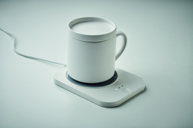 Logo trade promotional merchandise photo of: Wireless charger mug warmer set