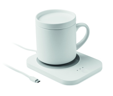 Logo trade promotional item photo of: Wireless charger mug warmer set