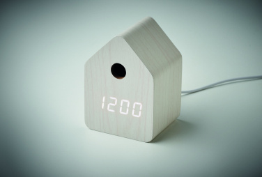 Logo trade promotional merchandise image of: MDF cuckoo alarm clock
