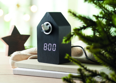 Logo trade advertising product photo of: MDF cuckoo alarm clock