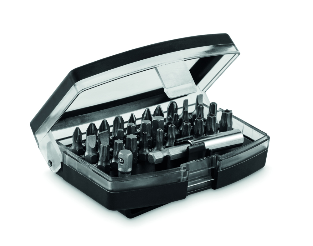 Logo trade advertising product photo of: 32 pcs screwdriver bit set