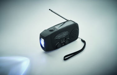 Logotrade promotional items photo of: Portable radio SOS with LED torch