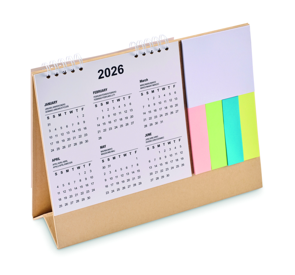 Logotrade advertising product image of: Desk calendar with memo pad