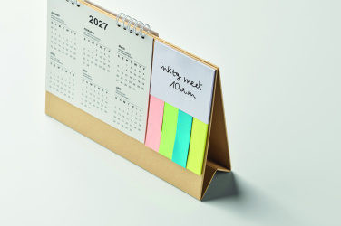 Logotrade advertising products photo of: Desk calendar with memo pad