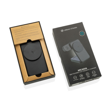 Logotrade business gifts photo of: Urban Vitamin Arcadia RCS rplastic 15W 3in1 magnetic charger