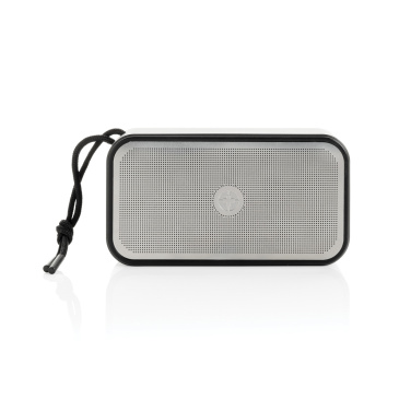 Logo trade promotional products picture of: Swiss Peak RCS recycled aluminium 10W bass speaker