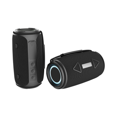 Logo trade promotional gifts image of: Prisma RCS recycled plastic IPX 4 waterpoof 16W speaker