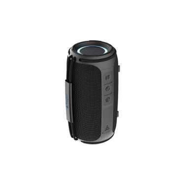 Logo trade promotional merchandise photo of: Prisma RCS recycled plastic IPX 4 waterpoof 16W speaker