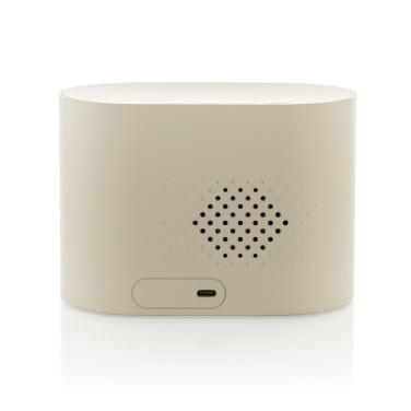 Logotrade promotional products photo of: LumaRise RCS reycled plastic white noise alarm clock