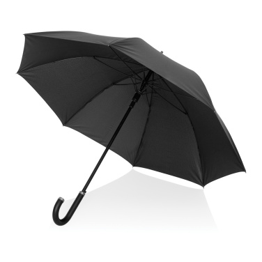 Logotrade promotional product picture of: Swiss Peak Vero Aware™ RPET 25” umbrella w luxe handle