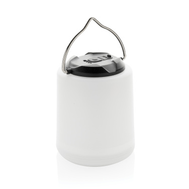 Logo trade promotional gift photo of: Limio RCS recycled plastic portable re-chargeable table lamp