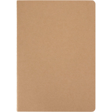 Logo trade promotional gifts picture of: Slyk A5 kraft cahier notebook with dotted pages