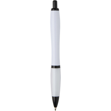 Logotrade promotional items photo of: Nash recycled plastic ballpoint pen with black trims (black ink)