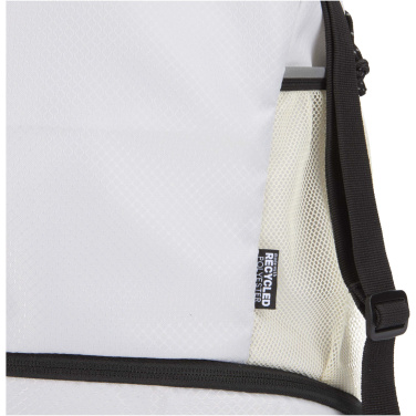 Logo trade promotional products image of: Nomad GRS recycled sports drawstring bag with bottom compartment 18L