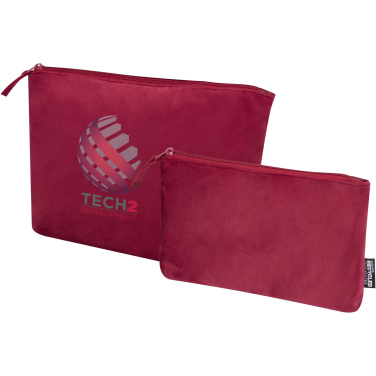 Logotrade promotional product picture of: Swift GRS recycled velvet toiletry bag set