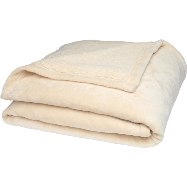 Logo trade corporate gift photo of: Ashen GRS recycled sherpa blanket