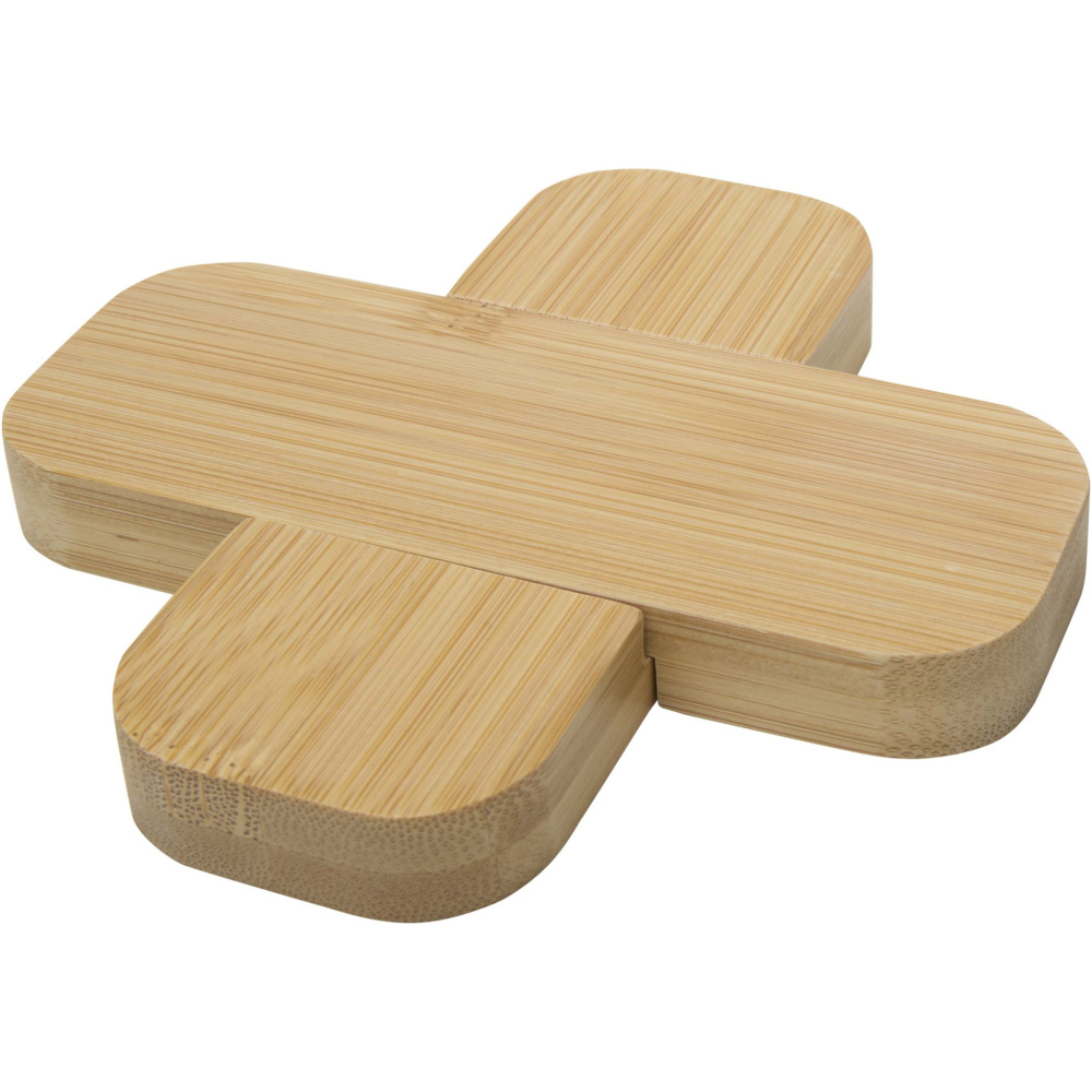 Logotrade promotional product picture of: Croc bamboo trivet - small