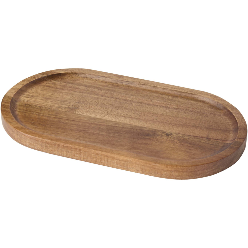 Logo trade promotional merchandise image of: Edge acacia wood serving tray