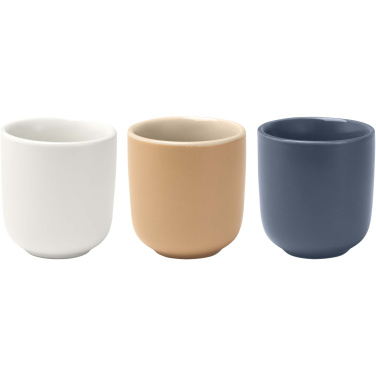Logo trade promotional merchandise image of: Male 90 ml ceramic espresso cups - set of 2
