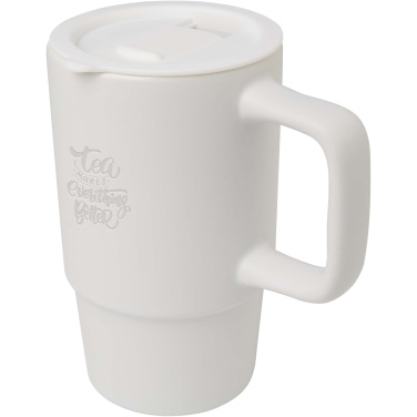 Logotrade corporate gift picture of: Carter 450 ml ceramic mug with plastic lid