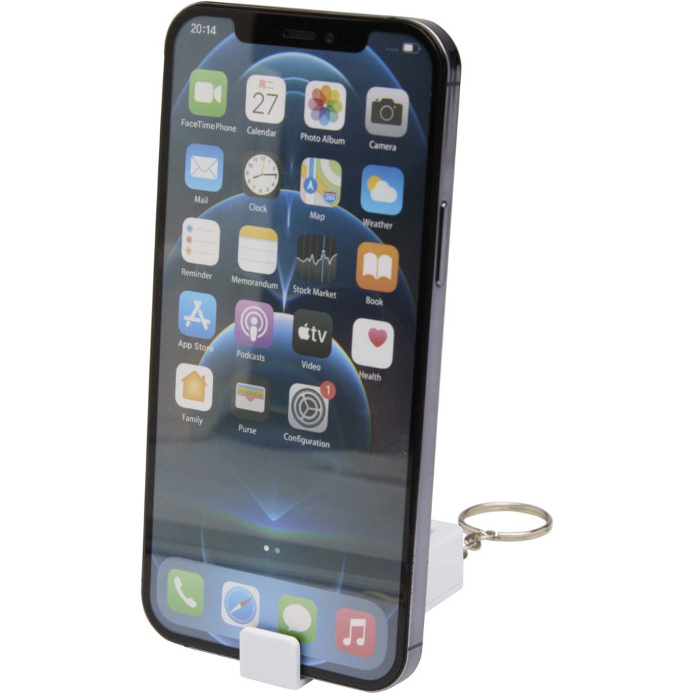 Logo trade promotional product photo of: Aggia recycled plastic phone stand with fidget toy