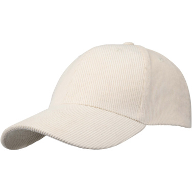 Logo trade business gift photo of: Hutton 6 panel recycled corduroy cap