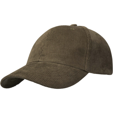 Logo trade business gift photo of: Hutton 6 panel recycled corduroy cap