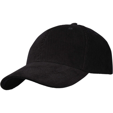 Logo trade advertising products image of: Hutton 6 panel recycled corduroy cap