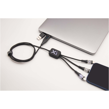 Logotrade advertising product image of: SCX.design C51 60W 5-in-1 rPET fast charging cable with display