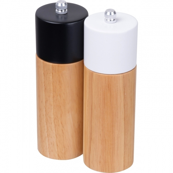 Logo trade promotional giveaway photo of: Salt & pepper mill set DAKAR