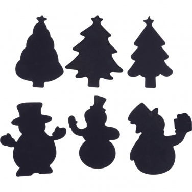 Logo trade promotional gifts image of: Scratch-off Christmas ornaments SOUTH POLE