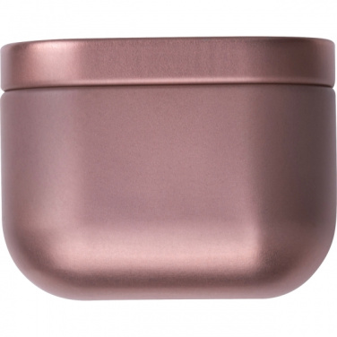 Logo trade promotional giveaways picture of: Candle in tin PRAGUE