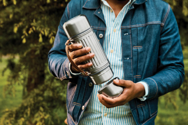 Logo trade promotional products picture of: Black+Blum Explorer Flask Duo 1L