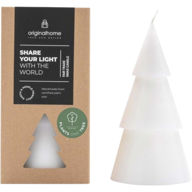 Logo trade promotional products picture of: Originalhome Xmas tree candle - L