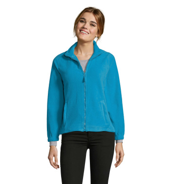 Logo trade promotional merchandise photo of: NORTH WOMEN ZIPPED FLEECE