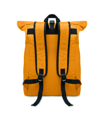 Logo trade promotional giveaway photo of: 600Dpolyester rolltop backpack