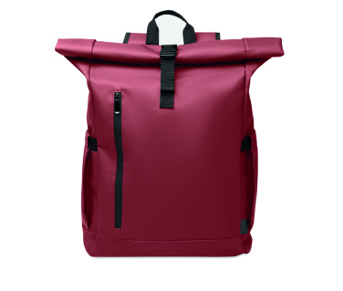 Logo trade advertising products image of: Rolltop laptop rucksack 600D