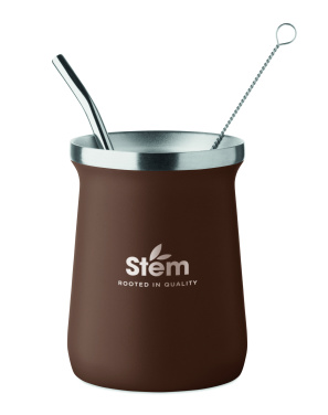 Logo trade advertising products image of: Yerba mate tea cup