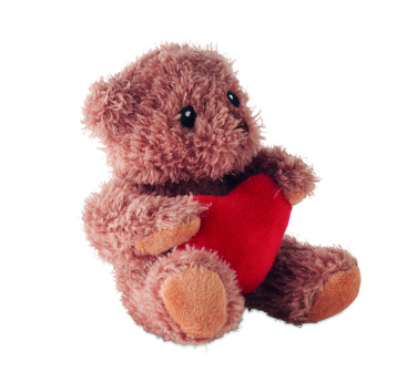 Logo trade promotional giveaways picture of: Teddy bear plush with heart
