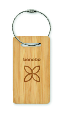 Logotrade advertising products photo of: Bamboo luggage tag