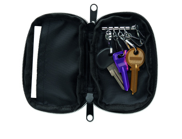 Logo trade promotional items image of: Key case in 300D RPET