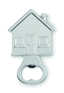 Logo trade corporate gifts image of: House shape bottle opener